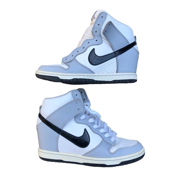 2013 Nike Dunk Sky High 'Wolf Grey' Size 6.5 - Picture 2 of 12